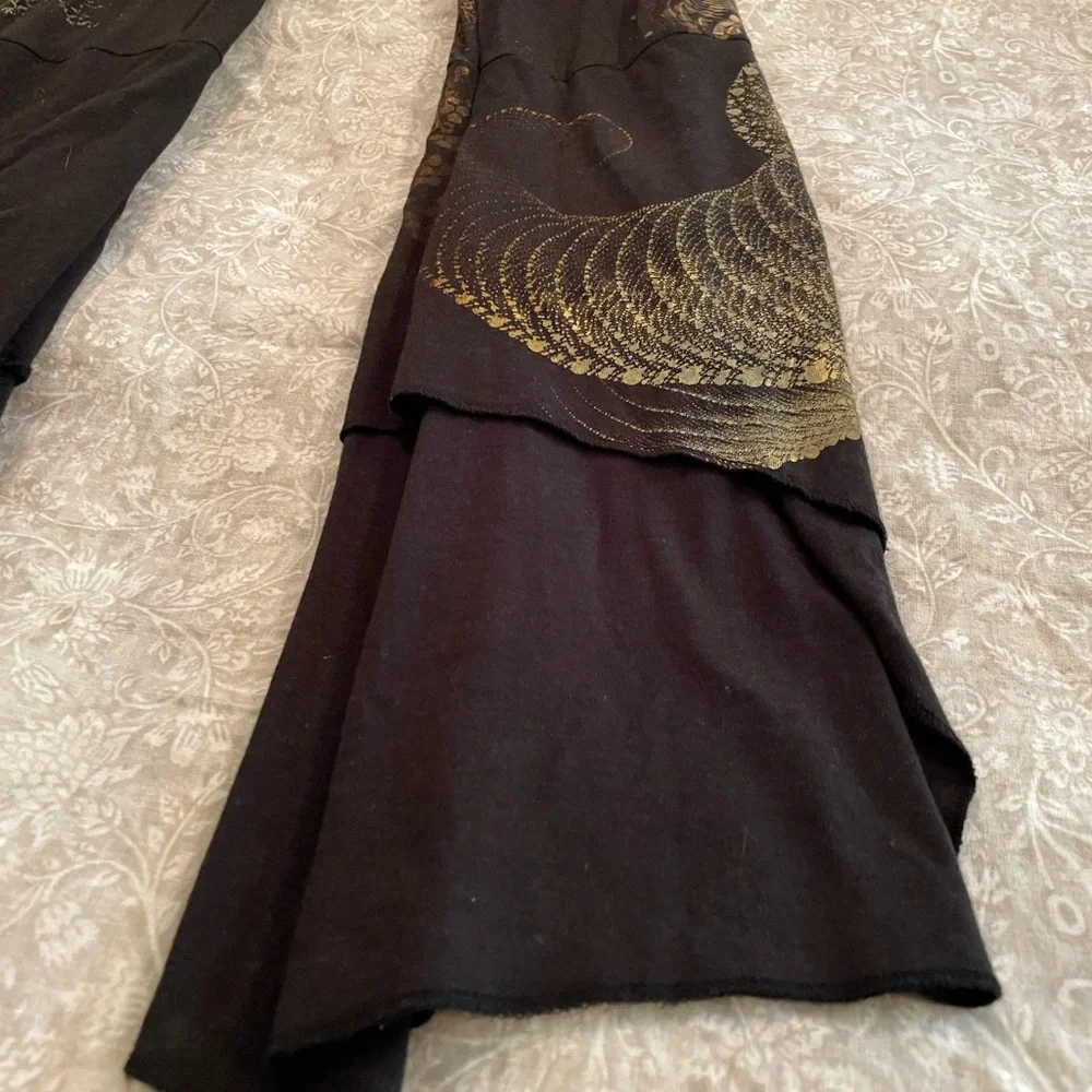 Festival Burning Man Sacred Geometry Flowy Leggings Pants Yoga Size Small - Picture 4 of 5